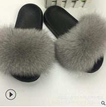 Load image into Gallery viewer, Faux Fur Slippers Women