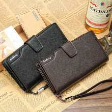 Load image into Gallery viewer, Top Quality leather long wallet men pruse male clutch zipper around wallets men women money bag pocket mltifunction