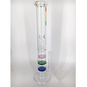 Glass Bong Water Pipe 42cm Tall 18.8mm Joint