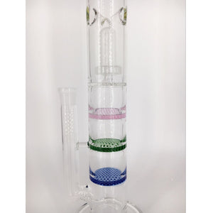 Glass Bong Water Pipe 42cm Tall 18.8mm Joint