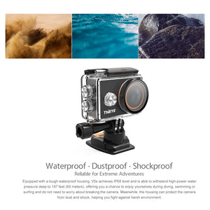 4K 1080P 12MP 60m Waterproof 170° Wide-Angle 2.0 Inch LCD WiFi Action Camera