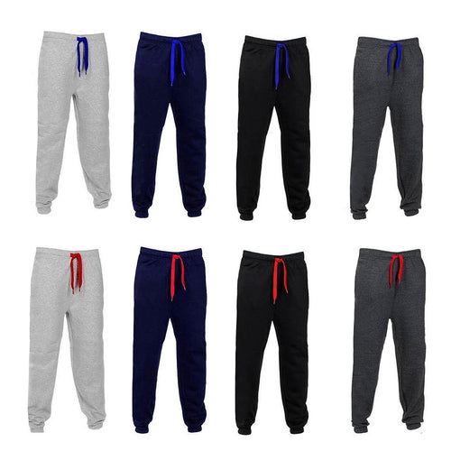 Men Casual Sweatpants Jogger Sport Trousers Drawstring Hip-hop Plush Long Pants