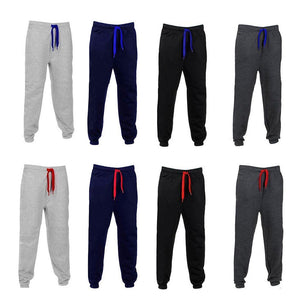 Men Casual Sweatpants Jogger Sport Trousers Drawstring Hip-hop Plush Long Pants