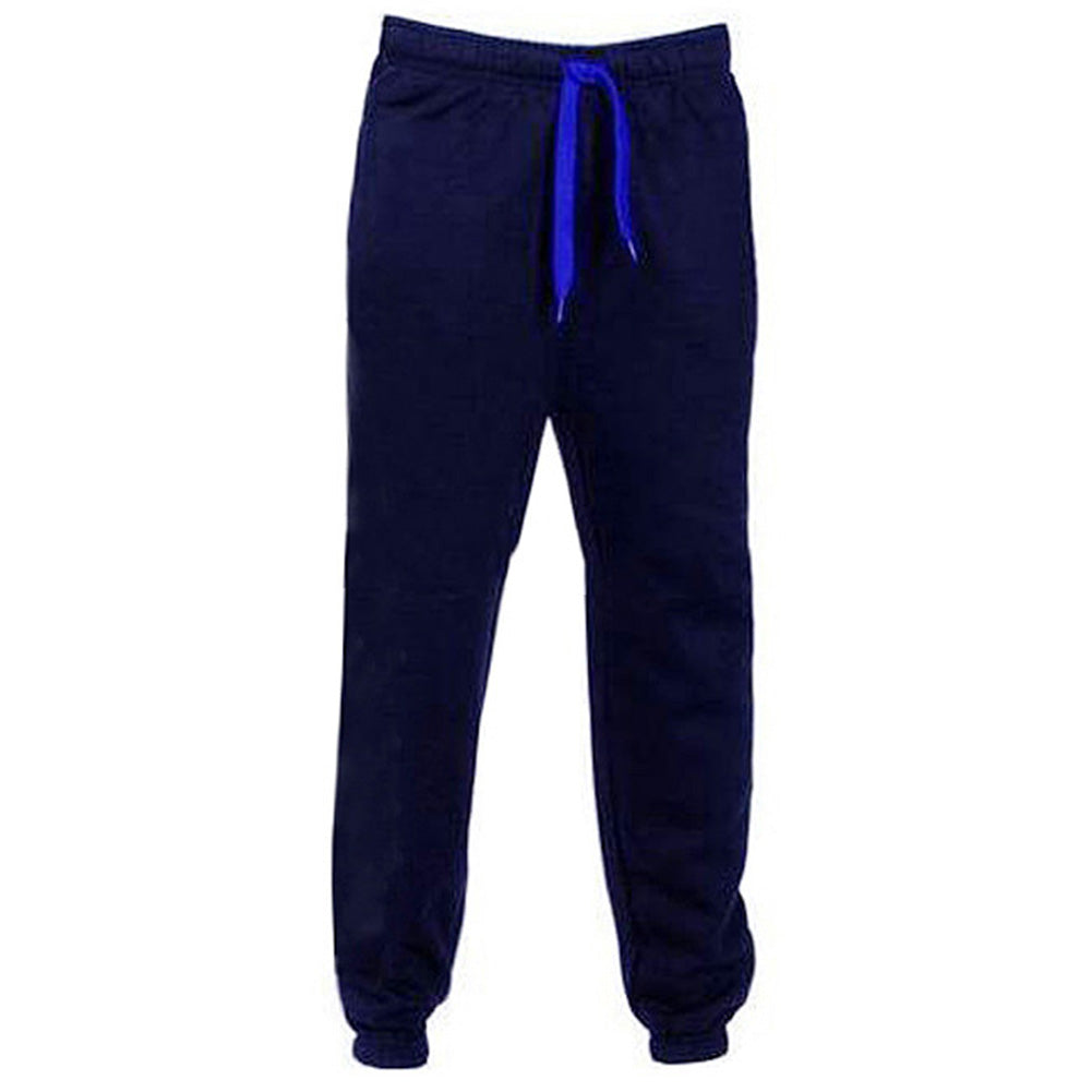 Men Casual Sweatpants Jogger Sport Trousers Drawstring Hip-hop Plush Long Pants