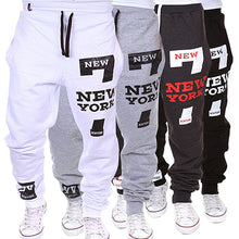 Load image into Gallery viewer, Men New York Print Jogger Dance Sportwear Baggy Casual Pants Trousers Sweatpants