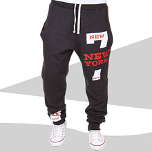 Load image into Gallery viewer, Men New York Print Jogger Dance Sportwear Baggy Casual Pants Trousers Sweatpants