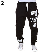 Load image into Gallery viewer, Men New York Print Jogger Dance Sportwear Baggy Casual Pants Trousers Sweatpants