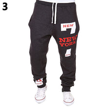 Load image into Gallery viewer, Men New York Print Jogger Dance Sportwear Baggy Casual Pants Trousers Sweatpants