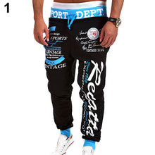 Load image into Gallery viewer, Men&#39;s Letter Printed Sport Sweat Pants Jogging Jogger Trousers Tracksuit Bottoms