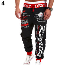 Load image into Gallery viewer, Men&#39;s Letter Printed Sport Sweat Pants Jogging Jogger Trousers Tracksuit Bottoms