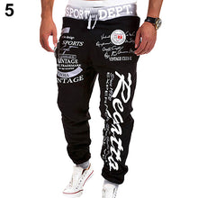 Load image into Gallery viewer, Men&#39;s Letter Printed Sport Sweat Pants Jogging Jogger Trousers Tracksuit Bottoms