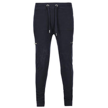 Load image into Gallery viewer, Men Casual Zippered Sweatpants Jogger Sport Trousers Drawstring Hip-hop Pants