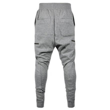 Load image into Gallery viewer, Men Casual Zippered Sweatpants Jogger Sport Trousers Drawstring Hip-hop Pants