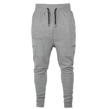 Load image into Gallery viewer, Men Casual Zippered Sweatpants Jogger Sport Trousers Drawstring Hip-hop Pants