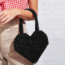 Load image into Gallery viewer, Small Group Fashion Love Handmade Bag Red / Bblack Top-Handle Bags