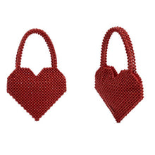 Load image into Gallery viewer, Small Group Fashion Love Handmade Bag Red / Bblack Top-Handle Bags