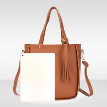 Load image into Gallery viewer, PU Leather Women&#39;s Shoulderbag +Casual Tote + Lady Handbag +Card Coin Bags Purse Messenger Satchel 4pcs/set