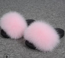 Load image into Gallery viewer, Faux Fur Slippers Women