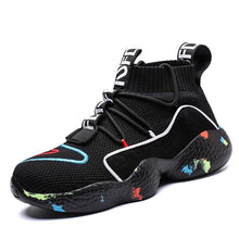 Load image into Gallery viewer, Fires Men Casual Shoes Fashion Black White Loafer Shoes Male Breathable Cool Flat Shoes High Top Man&#39;s Outdoor Sneakers