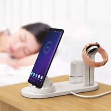 Load image into Gallery viewer, 4 in 1 Wireless Charging Dock Station For Apple Watch iPhone X XS XR MAX 11 Pro 8 Airpods 10W Qi Fast Charger Stand Holder