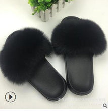 Load image into Gallery viewer, Faux Fur Slippers Women