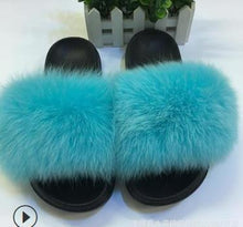 Load image into Gallery viewer, Faux Fur Slippers Women
