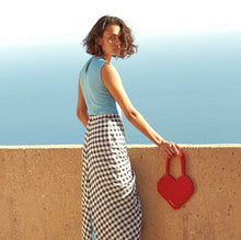 Load image into Gallery viewer, Small Group Fashion Love Handmade Bag Red / Bblack Top-Handle Bags