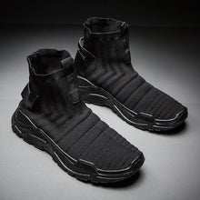 Load image into Gallery viewer, Fires Men Casual Shoes Fashion Black White Loafer Shoes Male Breathable Cool Flat Shoes High Top Man&#39;s Outdoor Sneakers