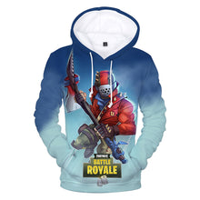 Load image into Gallery viewer, Drawstring 3D Digital Printing Fortnite Novelty Long Sleeve Christmas Cosplay Hoodie Sweatshirt