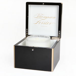Lacquer Gift Box & Glass Candle