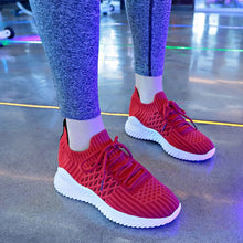 Load image into Gallery viewer, Women   White Sneakers Streetwear Women Wedges