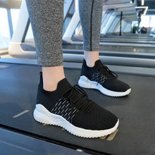 Load image into Gallery viewer, Women   White Sneakers Streetwear Women Wedges