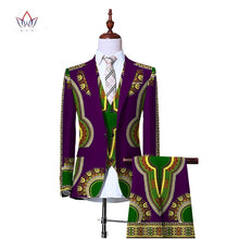 Load image into Gallery viewer, (Jacket+Vest+Pants)Blazers for Men 3 Piece Slim Fit Cowboy Wedding Men Suit Retro Gentleman Mens&#39; African Clothing 6XL WYN230