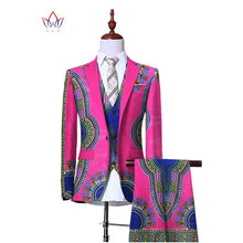 Load image into Gallery viewer, (Jacket+Vest+Pants)Blazers for Men 3 Piece Slim Fit Cowboy Wedding Men Suit Retro Gentleman Mens&#39; African Clothing 6XL WYN230