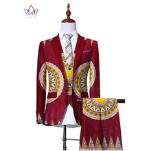 Load image into Gallery viewer, (Jacket+Vest+Pants)Blazers for Men 3 Piece Slim Fit Cowboy Wedding Men Suit Retro Gentleman Mens&#39; African Clothing 6XL WYN230