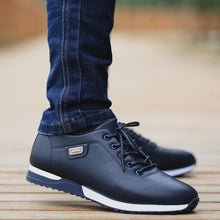 Load image into Gallery viewer, Men&#39;s PU Leather Business Casual Shoes for Man Outdoor Breathable Sneakers Male Fashion Loafers Walking Footwear Tenis Feminino