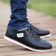 Load image into Gallery viewer, Men&#39;s PU Leather Business Casual Shoes for Man Outdoor Breathable Sneakers Male Fashion Loafers Walking Footwear Tenis Feminino