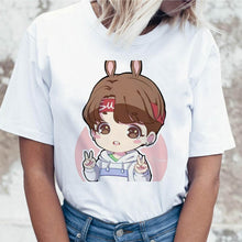 Load image into Gallery viewer, Kpop T Shirt JIN SUGA J HOPE Women JIMIN V JUNGKOOK Top Tshirt for K pop Korean Tees Funny Graphic Female T-shirt K-pop