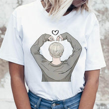 Load image into Gallery viewer, Kpop T Shirt JIN SUGA J HOPE Women JIMIN V JUNGKOOK Top Tshirt for K pop Korean Tees Funny Graphic Female T-shirt K-pop
