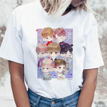 Load image into Gallery viewer, Kpop T Shirt JIN SUGA J HOPE Women JIMIN V JUNGKOOK Top Tshirt for K pop Korean Tees Funny Graphic Female T-shirt K-pop