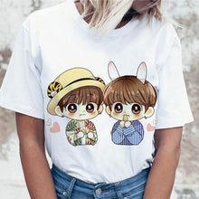 Load image into Gallery viewer, Kpop T Shirt JIN SUGA J HOPE Women JIMIN V JUNGKOOK Top Tshirt for K pop Korean Tees Funny Graphic Female T-shirt K-pop