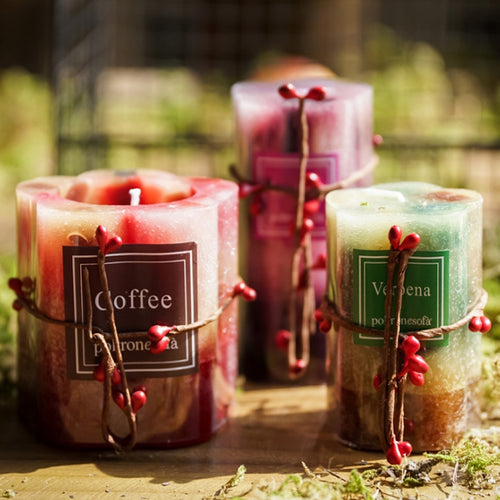 Smokeless Tea Candle Decoration Petal DIY Soy Wax Pure Natural Landscape Glass Tea Candlestick