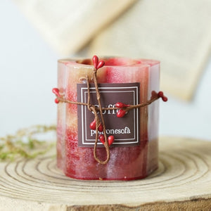 Smokeless Tea Candle Decoration Petal DIY Soy Wax Pure Natural Landscape Glass Tea Candlestick