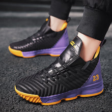 Load image into Gallery viewer, New High Top Lebron James 16 Basketball Shoes Cushion Shockproof Couple Georgetown Athletic Jordans Outdoor Sports Sneaksers