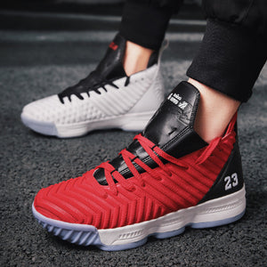 New High Top Lebron James 16 Basketball Shoes Cushion Shockproof Couple Georgetown Athletic Jordans Outdoor Sports Sneaksers
