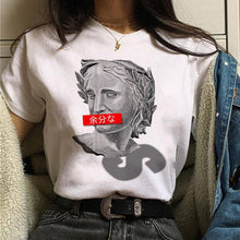 Load image into Gallery viewer, aesthetic t shirt vaporwave Michelangelo women fashion new harajuku tshirt Casual korean style Graphic hip hop t-shirt female
