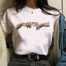 Load image into Gallery viewer, aesthetic t shirt vaporwave Michelangelo women fashion new harajuku tshirt Casual korean style Graphic hip hop t-shirt female