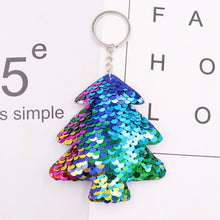 Load image into Gallery viewer, 1PCS Dolphin Star Unicorn animal Keychain Glitter Pompom Sequins Key Chain Gifts for Women  Car Bag Accessories Key Ring Jewelry