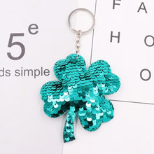 Load image into Gallery viewer, 1PCS Dolphin Star Unicorn animal Keychain Glitter Pompom Sequins Key Chain Gifts for Women  Car Bag Accessories Key Ring Jewelry