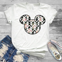 Load image into Gallery viewer, Women Fashion Graphic Flower Womens T-Shirt Cute Ear Tshirts Girl Laides Tumblr Tee Hipster Clothing Female T Shirt Print Tees